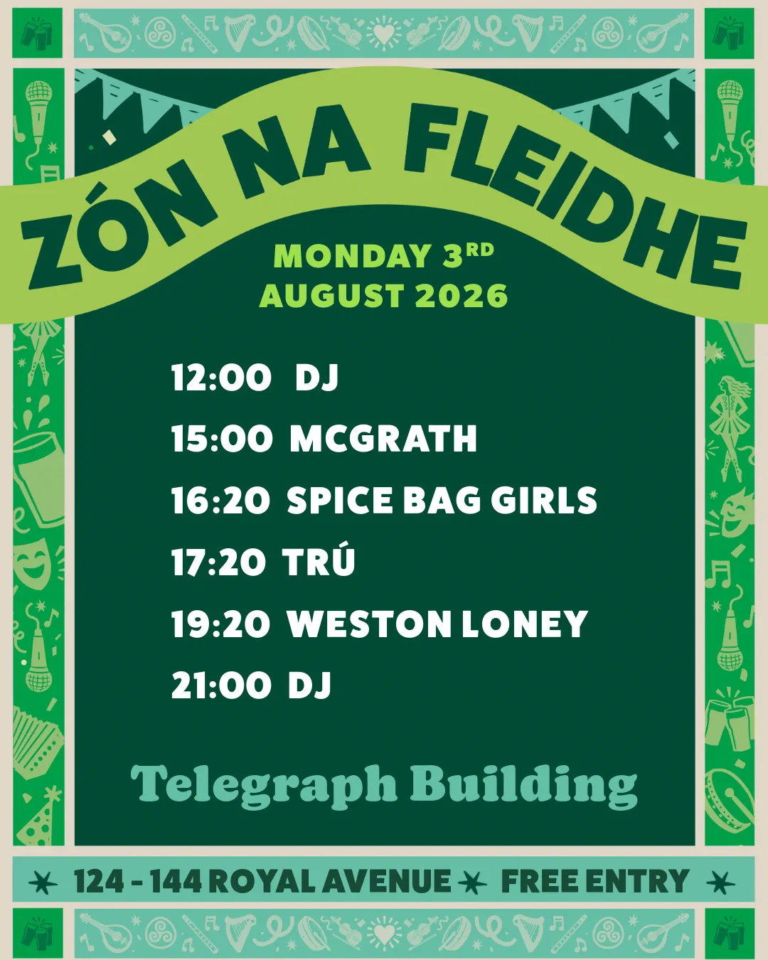 Fleadh Zone at The Telegraph Building — event image at The Telegraph Building — thumbnail 2