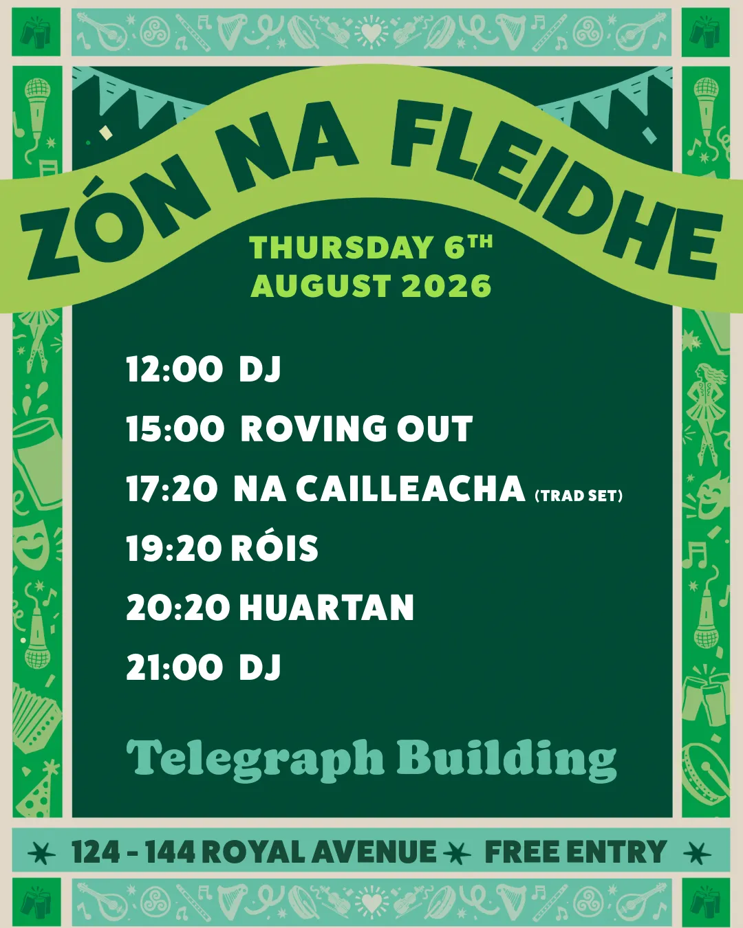 Fleadh Zone at The Telegraph Building — event image at The Telegraph Building — thumbnail 2
