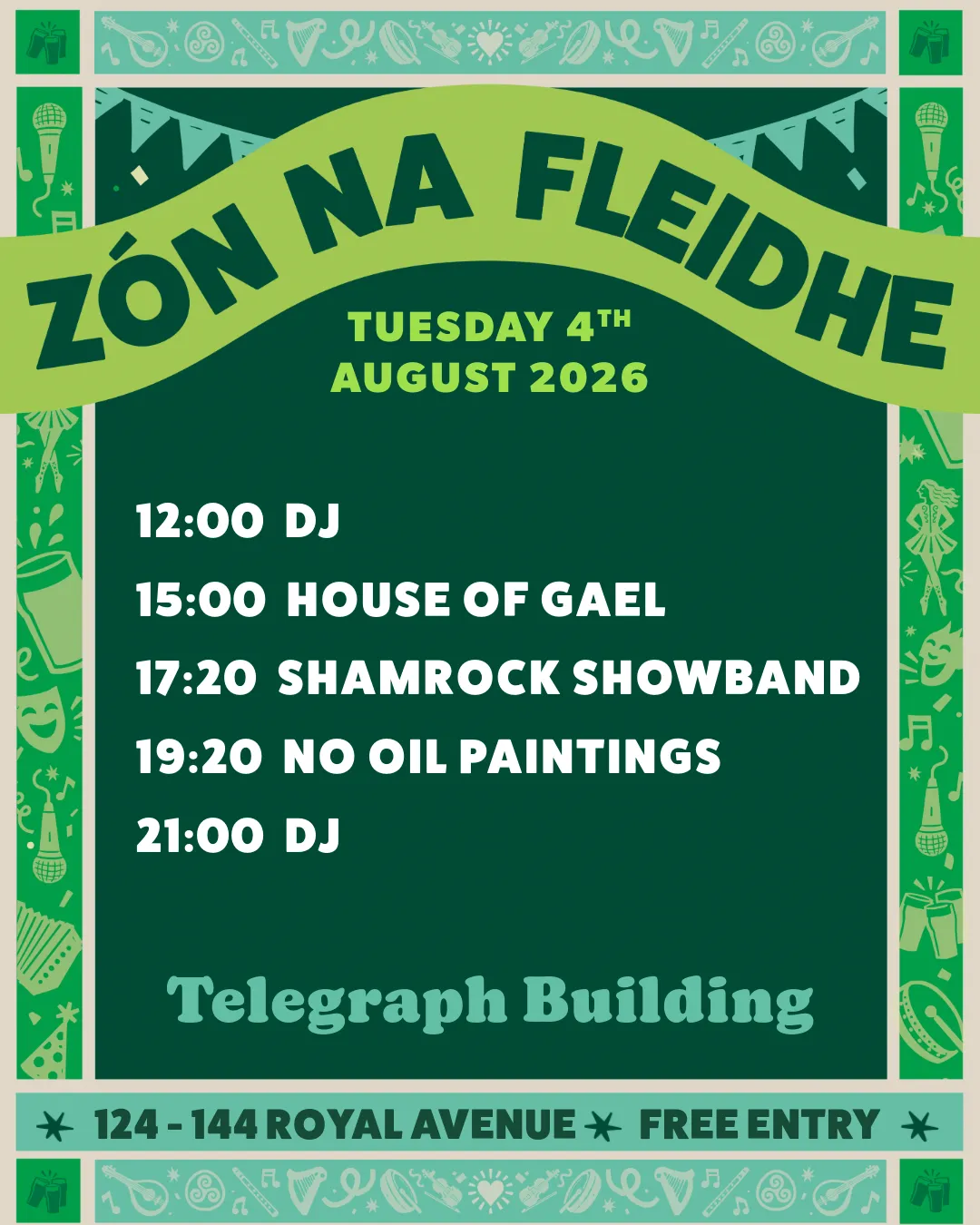 Fleadh Zone at The Telegraph Building — event image at The Telegraph Building — thumbnail 2